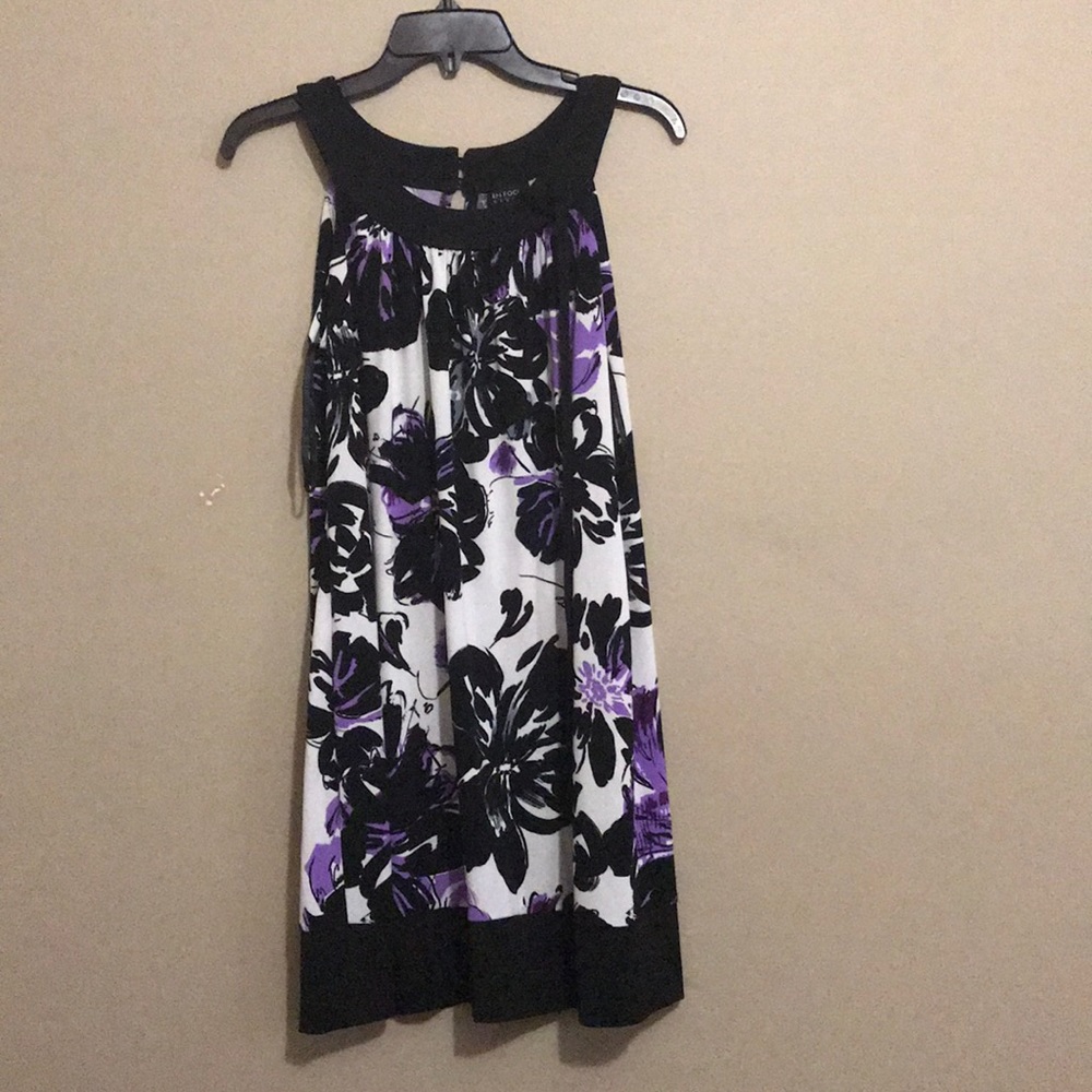 Black and purple dress